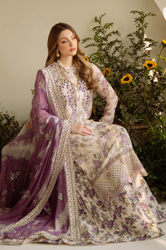 Floral Nooreh - 3 Pc Lawn (Unstitched)